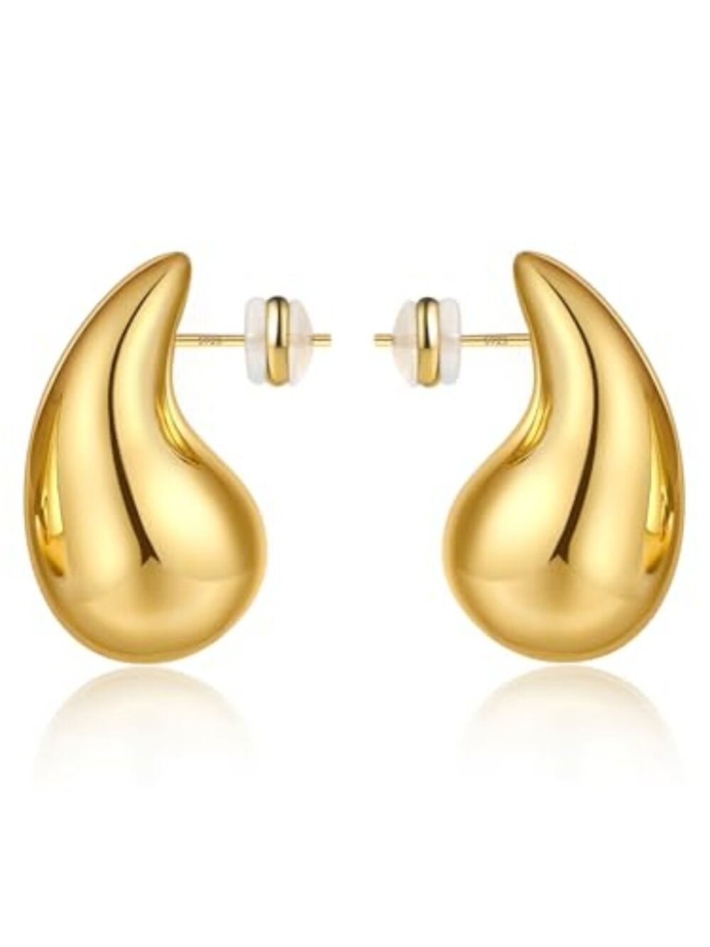 18K Gold Plated Teardrop Earrings for Women
